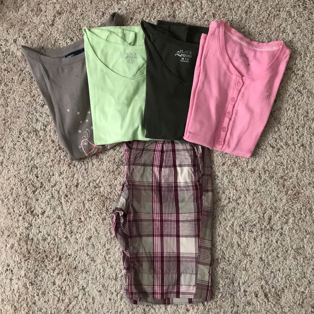 Lot of girls clothes size 7-8 Shirts And Shorts